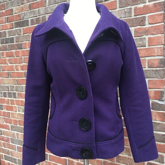 Soia & Kyo Teo pea purple blk trim, large buttons - Picture 9 of 9